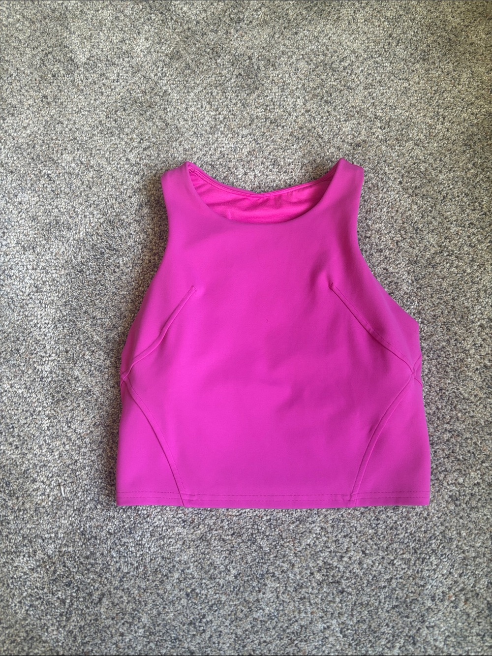 lululemon athletica Women's Magenta High-Neck Crop Tank